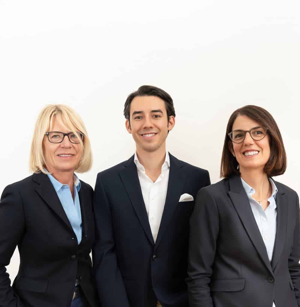 Bernadette Grossenbacher, Raul Sandholzer und Susana Sandholzer (v.l.n.r.)